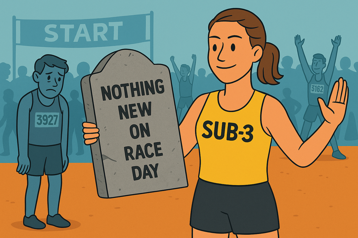 Sub-3 running’s golden rule: nothing new on race day