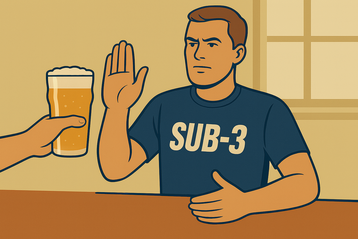 5 tips to stay off alcohol as a sub-3 runner