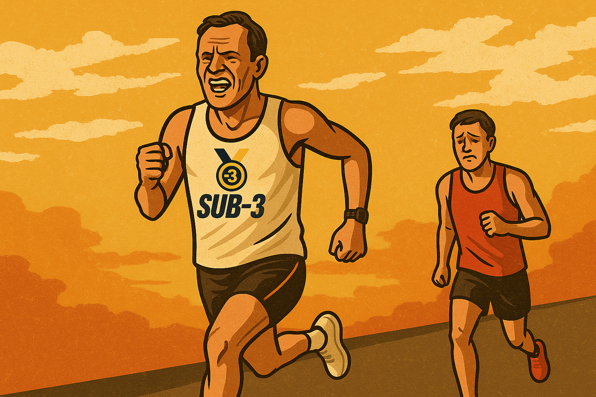 Why sub-3 runners should always sprint to the finish