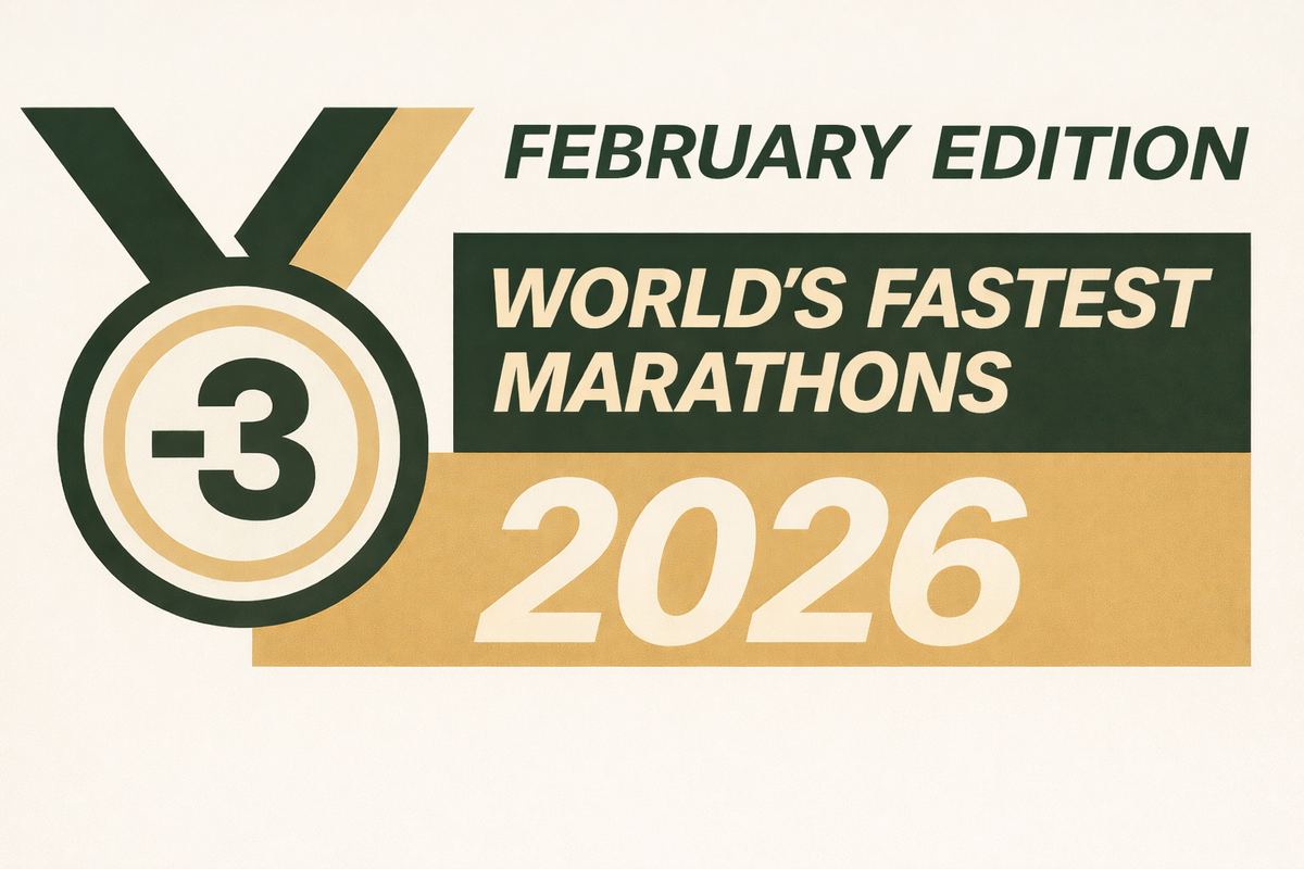World’s Fastest Marathons – February 2026 Rankings